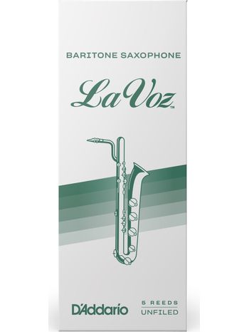 La Voz Bari Sax Medium; Box of 5