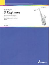 Three Ragtimes For E Flat Saxophone And Piano