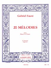 Vingt Melodies Pour Soprano Et Piano Volume 2
