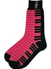 Pink Keyboard Ladies Socks