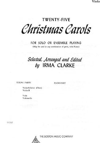 25 Christmas Carols - Viola