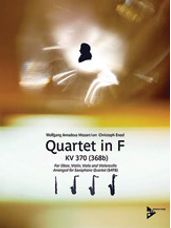 Quartet in F KV 370 (368b) [4 Saxophones SATBar]