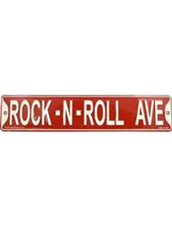 "Rock N Roll Ave" Sign