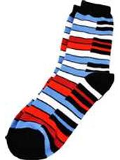Socks - Keyboard Blue/Red