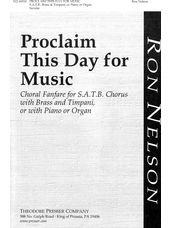 Proclaim This Day for Music Choral Fanfare
